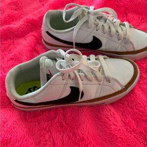 Nike Court Legacy White and Black Low-Top Sneakers